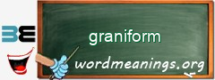 WordMeaning blackboard for graniform